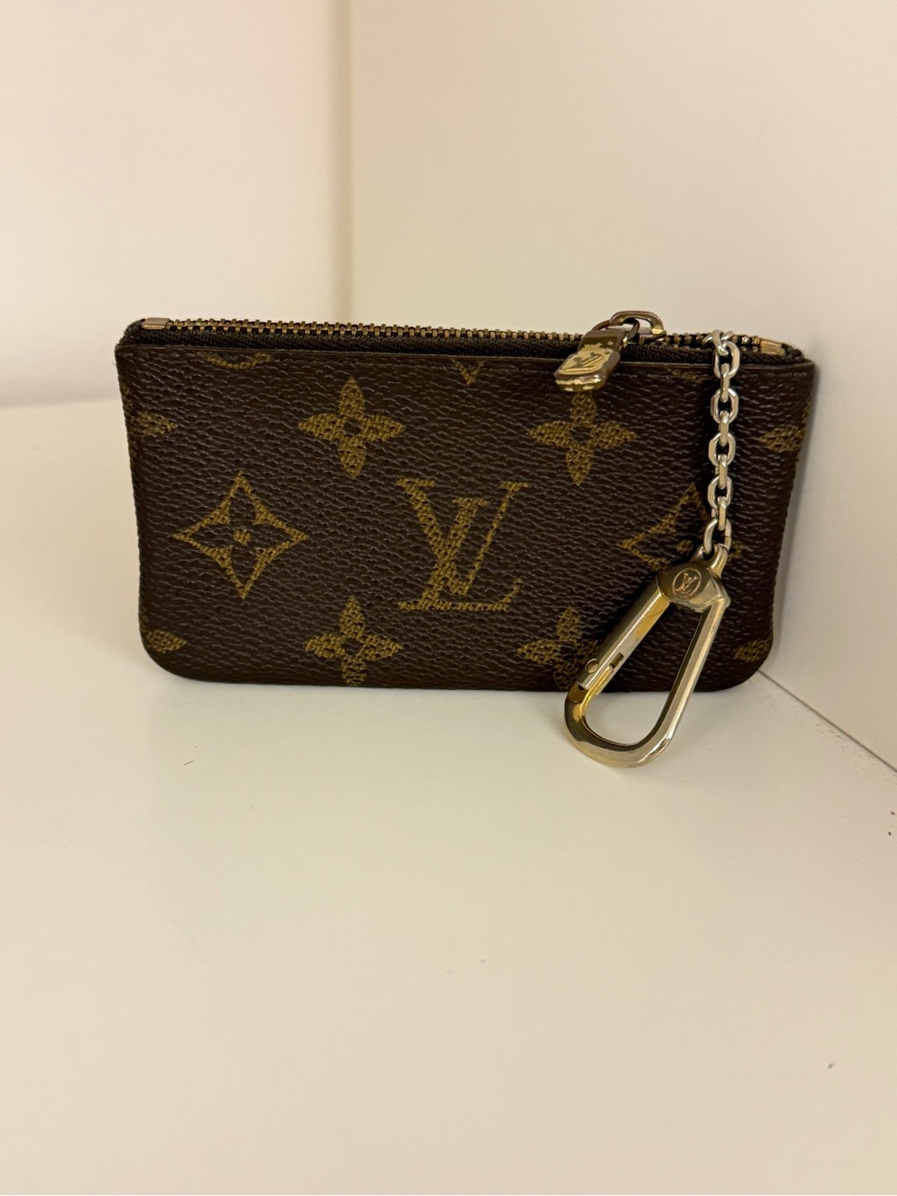 Authentic Louis Vuitton Monogram Pochette Clés Key Pouch